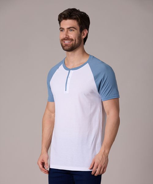 Playera Henley  de  Caballero