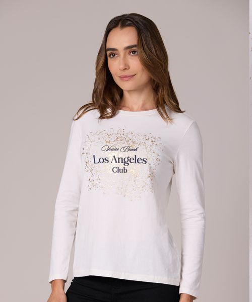 Playera Manga Larga  de  Dama