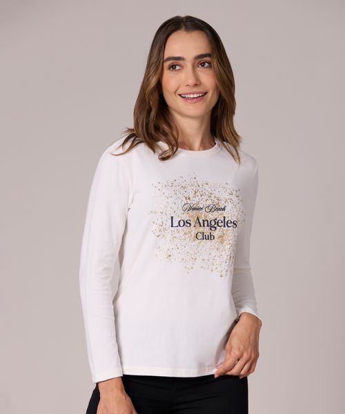 Playera Manga Larga  de  Dama