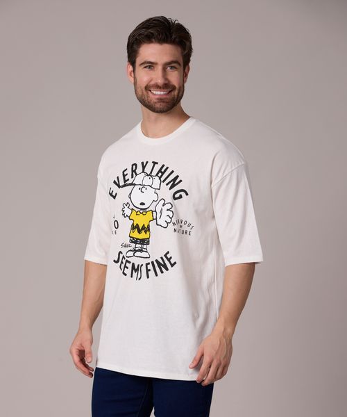 Playera de Licencia Snoopy de  Caballero