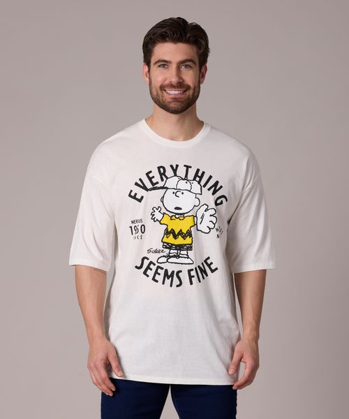 Playera de Licencia Snoopy de  Caballero