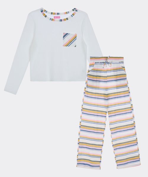 Set Pijama Pantalón y Playera  de  Niña Juvenil