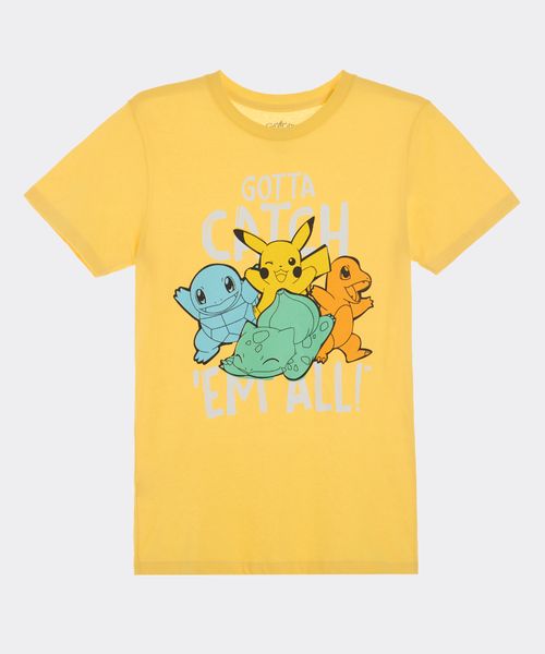 Playera de Licencia Pokemon de  Niño Juvenil