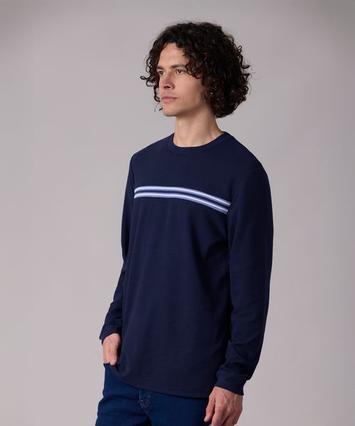Playera Manga Larga  de  Caballero