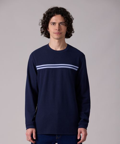 Playera Manga Larga  de  Caballero