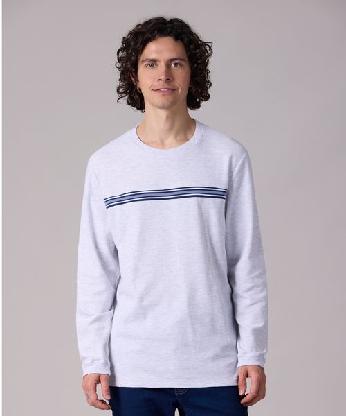 Playera Manga Larga  de  Caballero