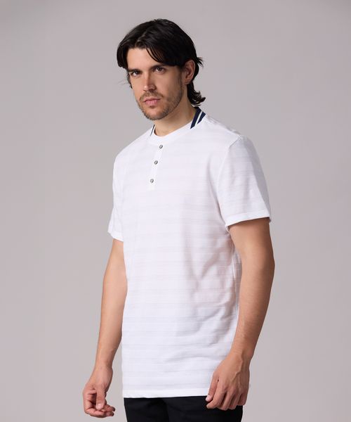 Playera Henley  de  Caballero