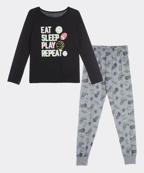 Set Pijama Pantalón y Playera  de  Niño Infantil