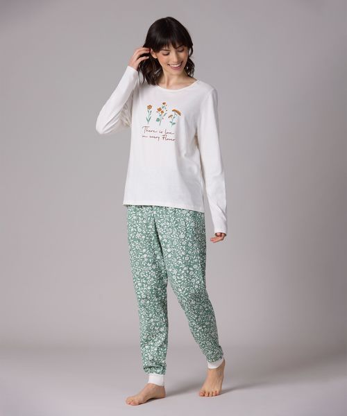 Set Pijama Pantalón y Playera  de  Dama