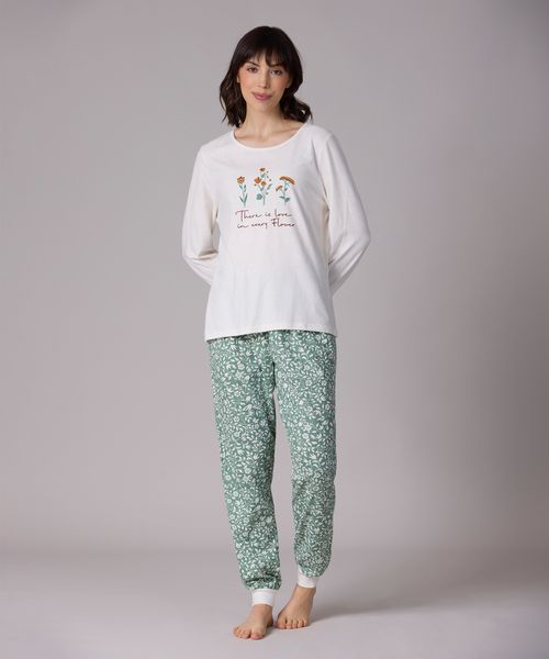 Set Pijama Pantalón y Playera  de  Dama