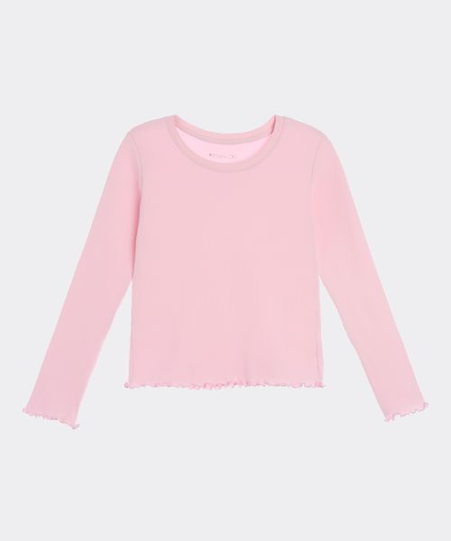 Playera Manga Larga  de  Niña Infantil