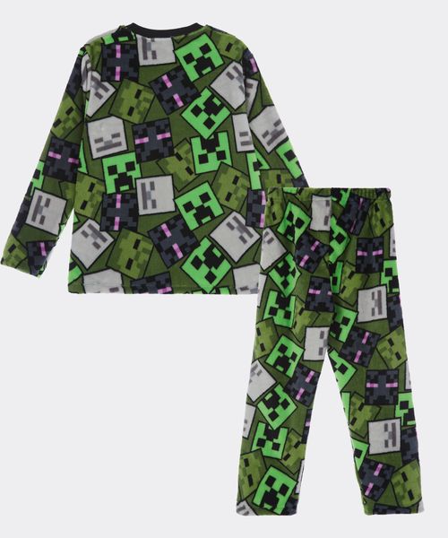 Set Pijama Polar Minecraft de  Niño Infantil