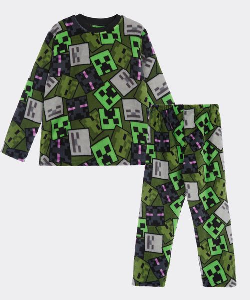Set Pijama Polar Minecraft de  Niño Infantil