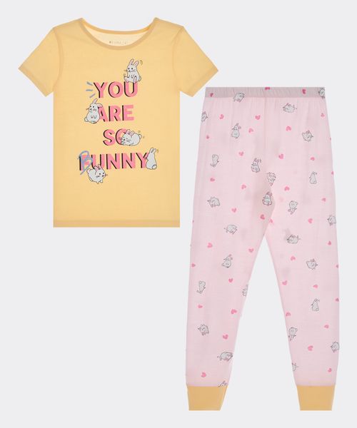 Set Pijama Pantalón y Playera  de  Niña Infantil