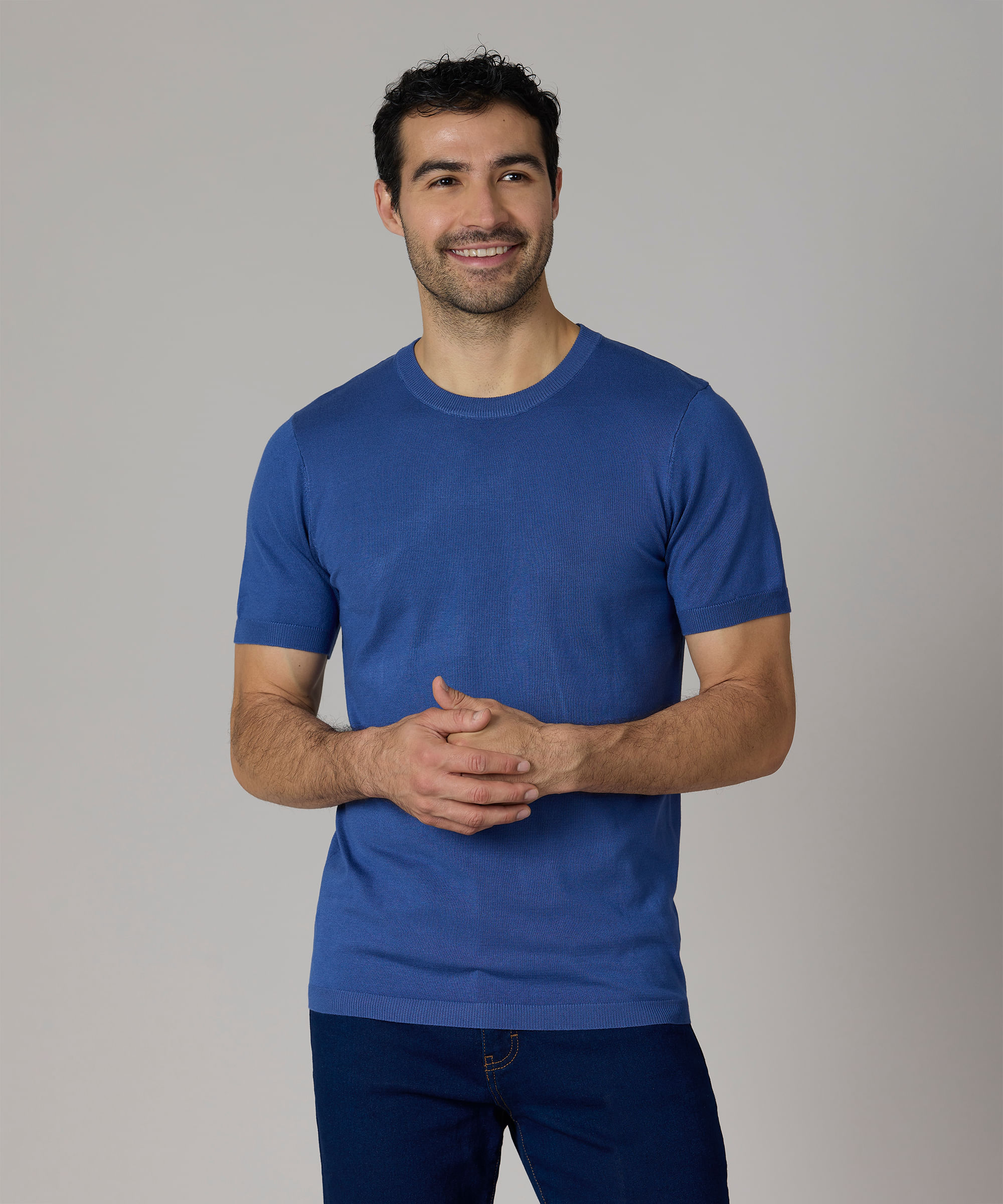 Suéter Manga Corta de Caballero Optima