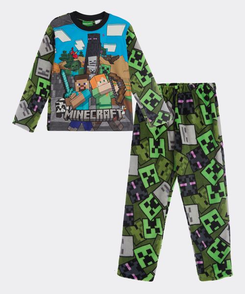 Set Pijama Polar Minecraft de  Niño Infantil