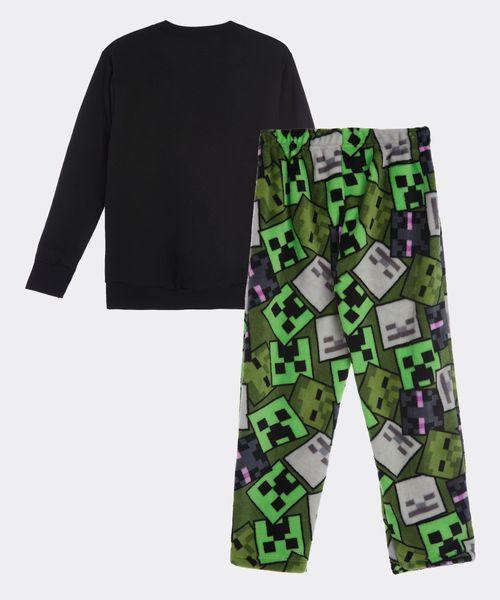 Set Pijama Polar Minecraft de  Niño Infantil