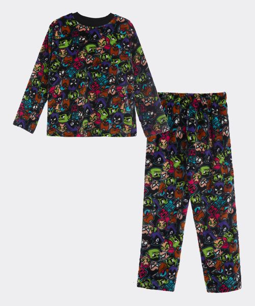 Set Pijama Polar Teen Titans Go de  Niño Infantil