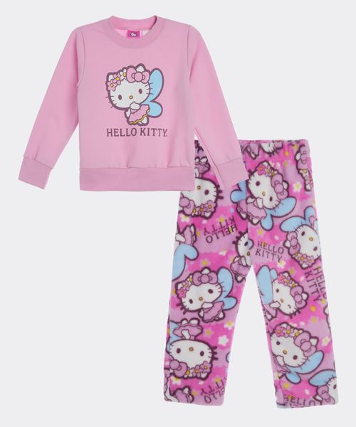 Set Pijama Polar Hello Kitty de  Beba Años