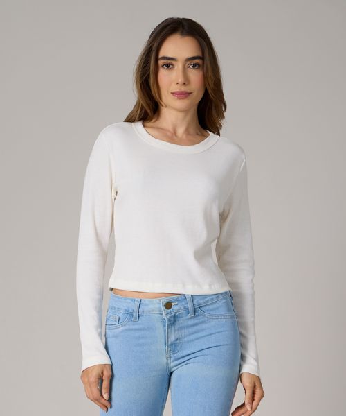 Playera Manga Larga  de  Dama