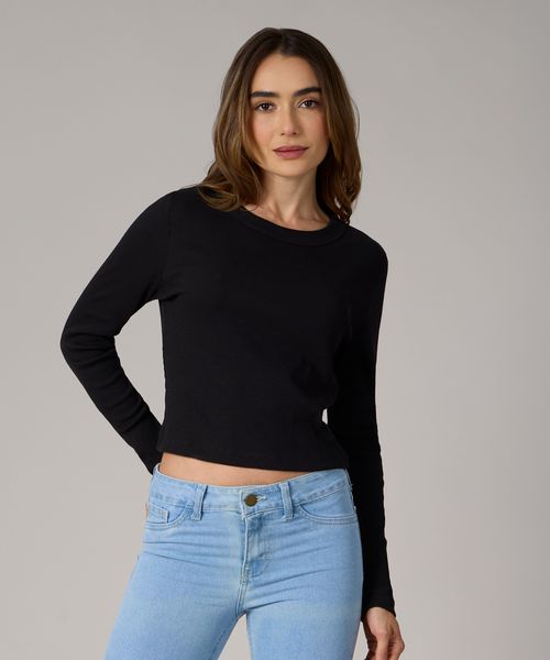Playera Manga Larga  de  Dama