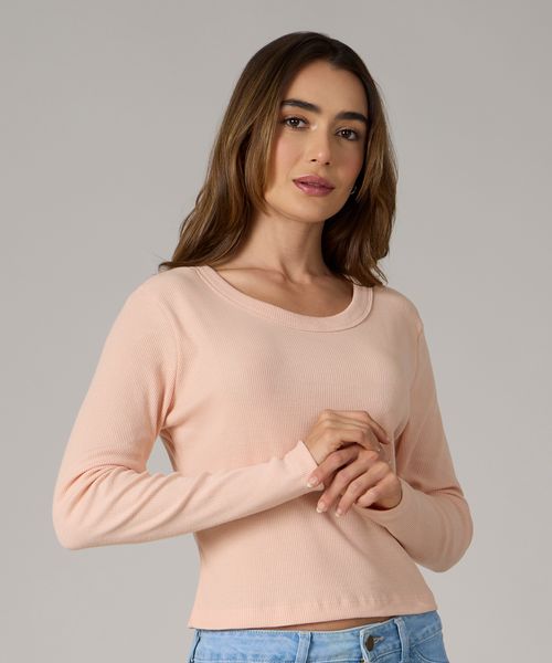 Playera Manga Larga  de  Dama