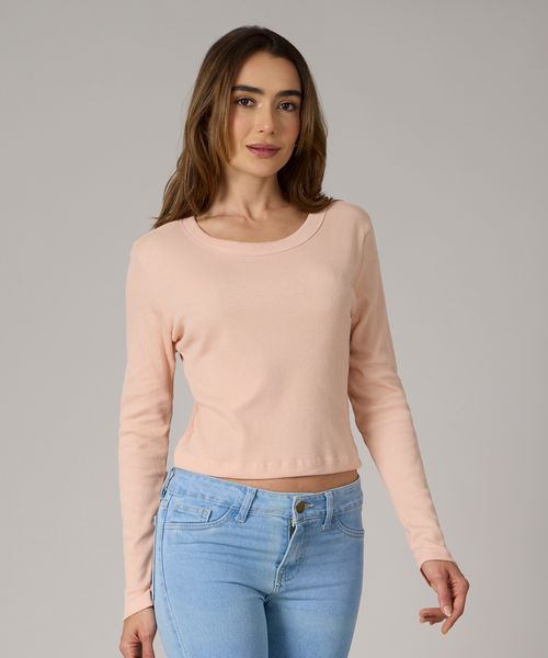 Playera Manga Larga  de  Dama