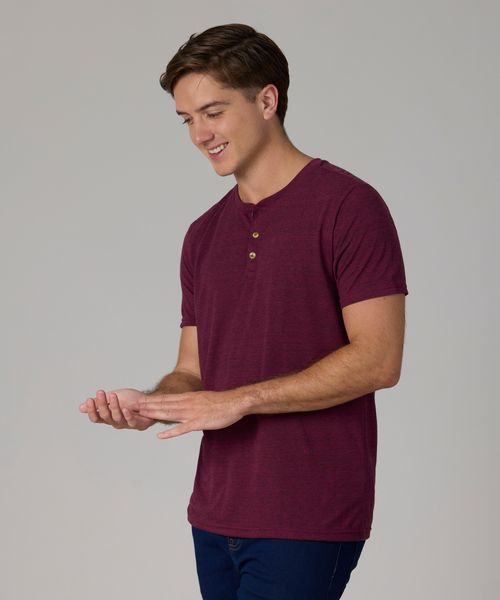 Playera Henley  de  Caballero