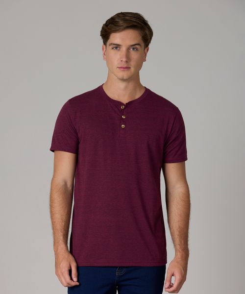 Playera Henley  de  Caballero
