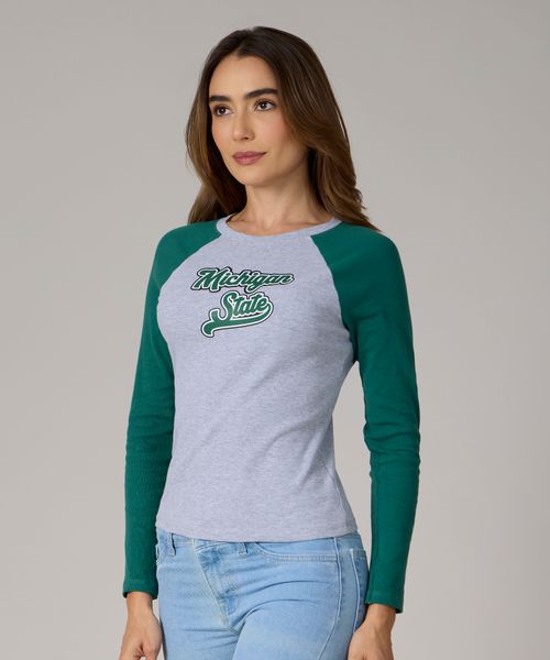 Playera Manga Larga  de  Dama