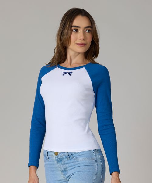 Playera Manga Larga  de  Dama