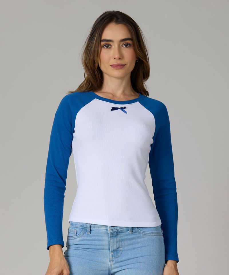 Playera Manga Larga  de  Dama
