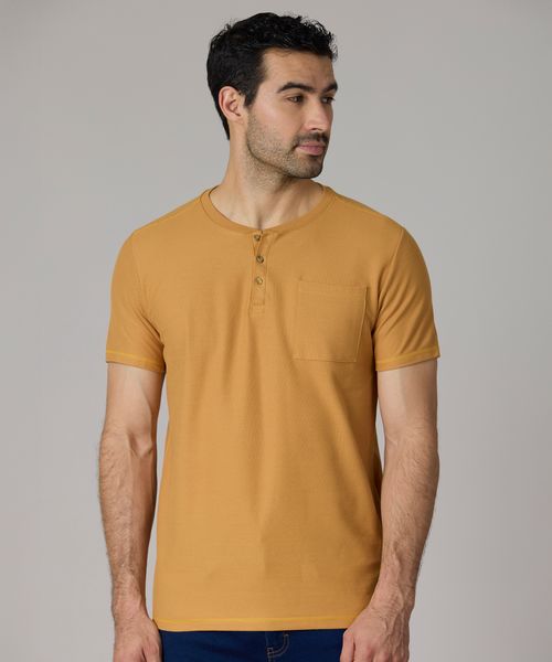 Playera Henley  de  Caballero