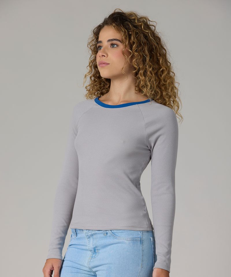 Playera Manga Larga  de  Dama