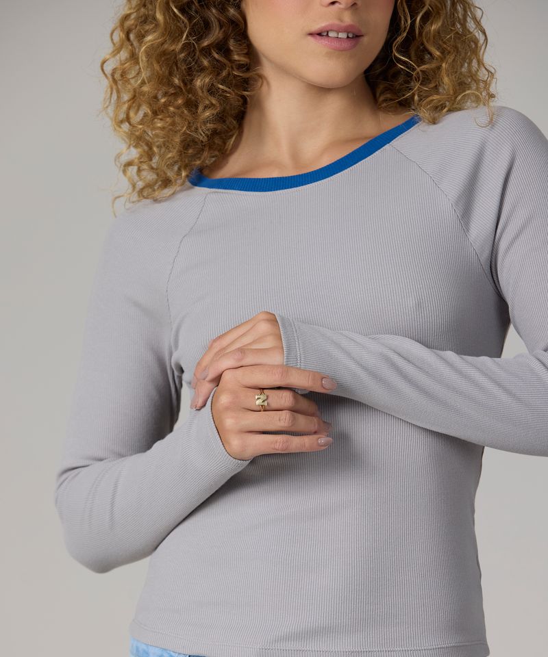 Playera Manga Larga  de  Dama