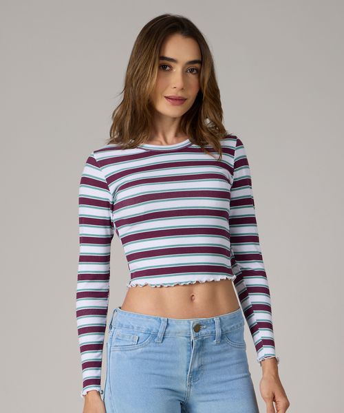 Playera Manga Larga  de  Dama