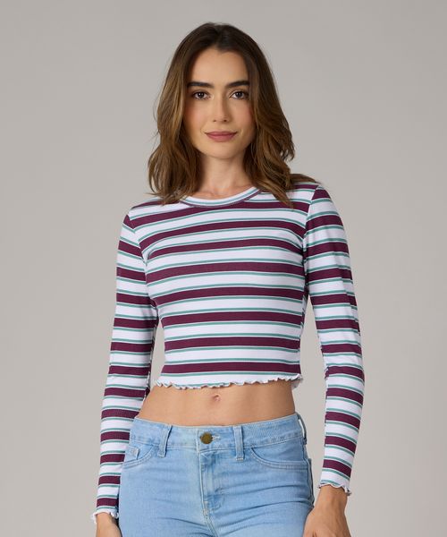 Playera Manga Larga  de  Dama