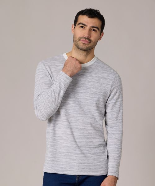 Playera Manga Larga  de  Caballero