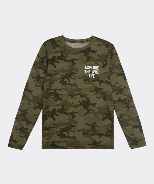 Playera Manga Larga  de  Niño Juvenil