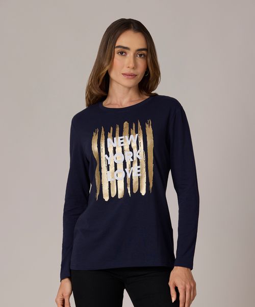 Playera Manga Larga  de  Dama