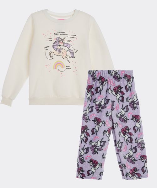 Set Pijama Polar  de  Niña Infantil