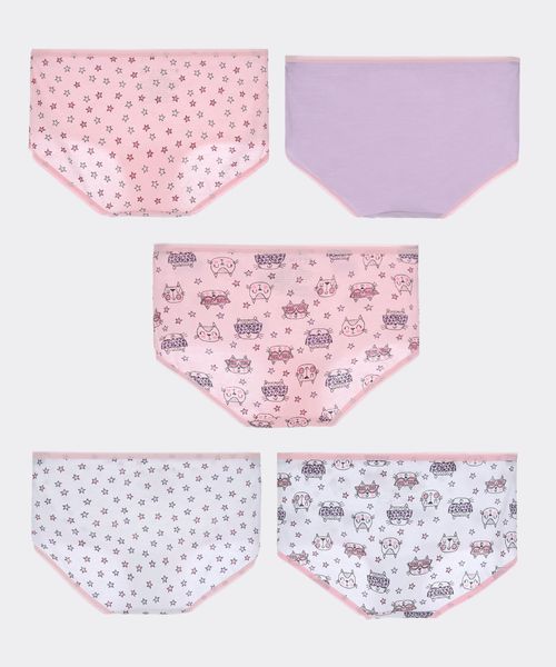 5 Pack Pantaleta  de  Niña Infantil