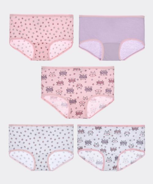 5 Pack Pantaleta  de  Niña Infantil