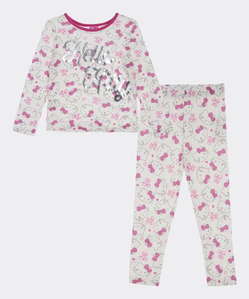 Set Pijama Pantalón y Playera Hello Kitty de  Beba Años