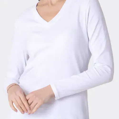 Playera Manga Larga  de  Dama