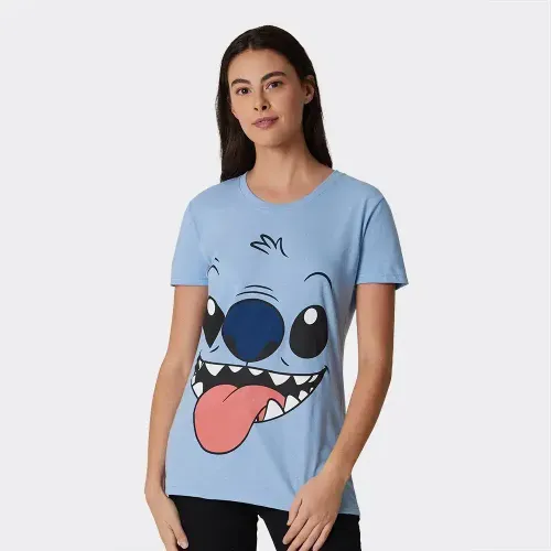Playera de Licencia Stitch de  Dama
