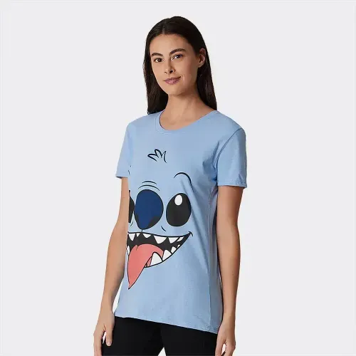 Playera de Licencia Stitch de  Dama