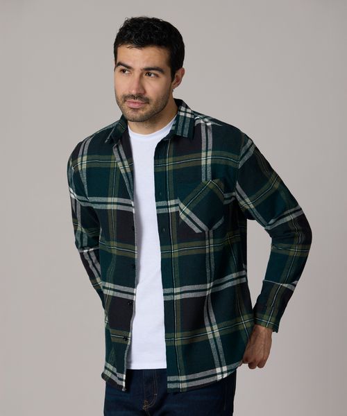 Camisa Manga Larga  de  Caballero