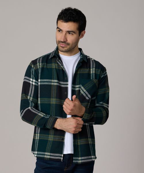 Camisa Manga Larga  de  Caballero