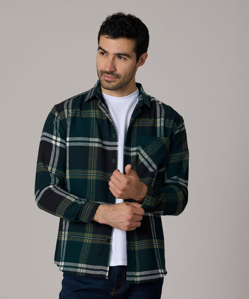 Camisa Manga Larga  de  Caballero